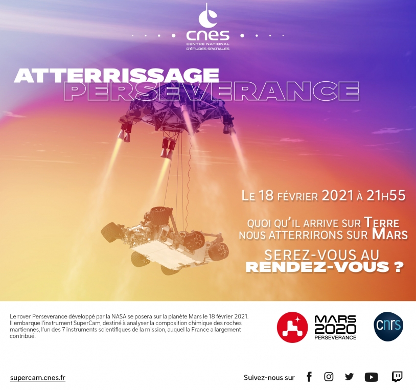 save the date - atterrissage Mars 2020