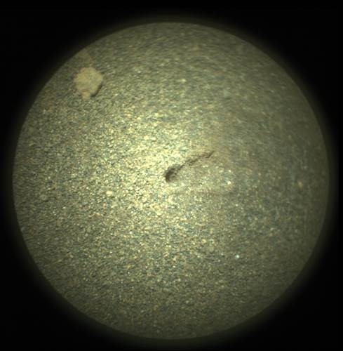 Persy Image de régolithe martien capturée par SuperCam